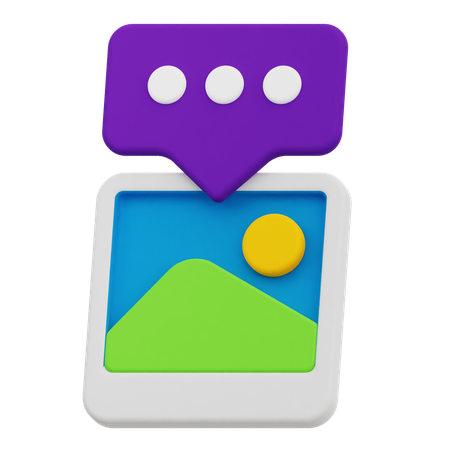 Bilder-Chat  3D Icon