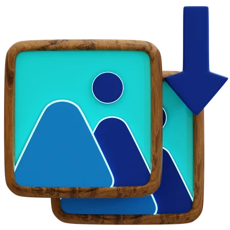 Bilddownload  3D Icon