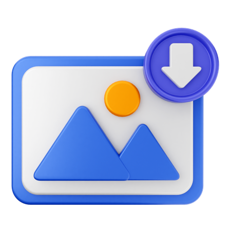 Bilddownload  3D Icon