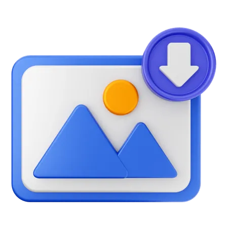 Bilddownload  3D Icon