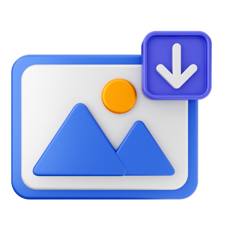 Bilddownload  3D Icon