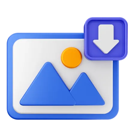 Bilddownload  3D Icon