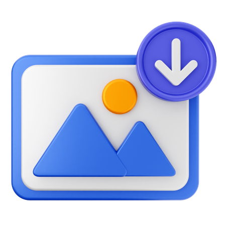 Bilddownload  3D Icon