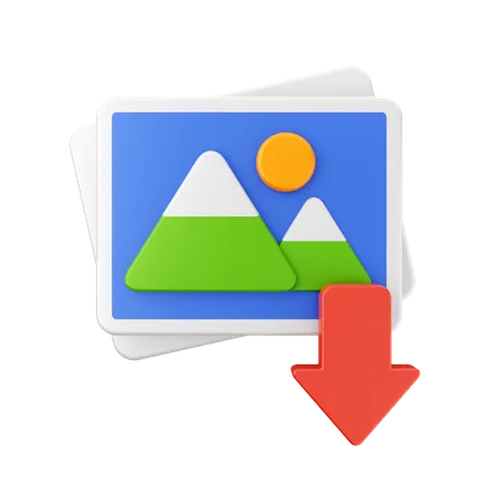 Bilddownload  3D Icon