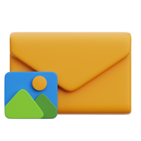 Bild E-Mail  3D Icon