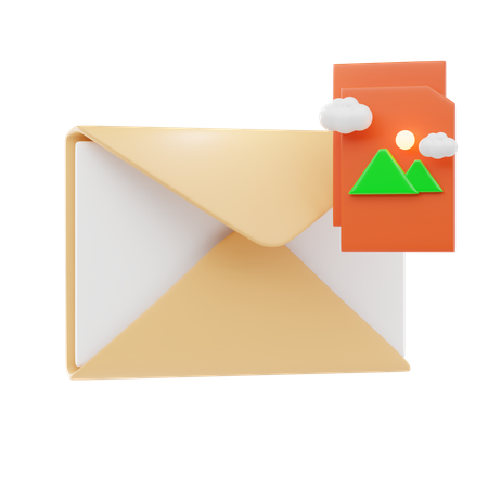 Bild E-Mail  3D Icon