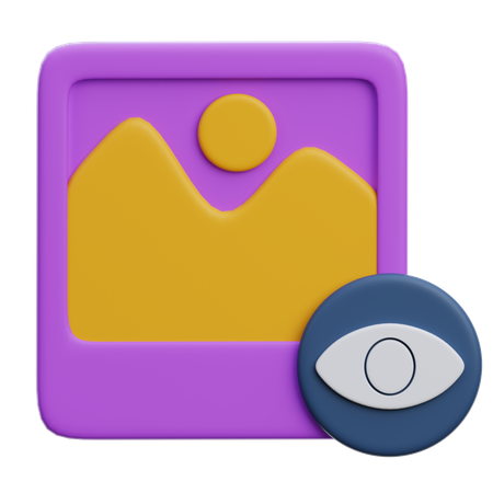 Bildansicht  3D Icon