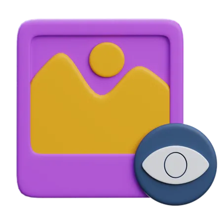 Bildansicht  3D Icon