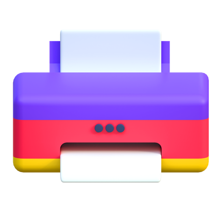 Bilddrucker  3D Icon