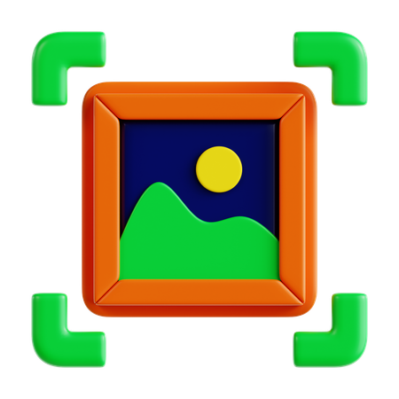 Bilderkennung  3D Icon