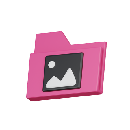 Bilderordner  3D Icon