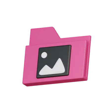 Bilderordner  3D Icon