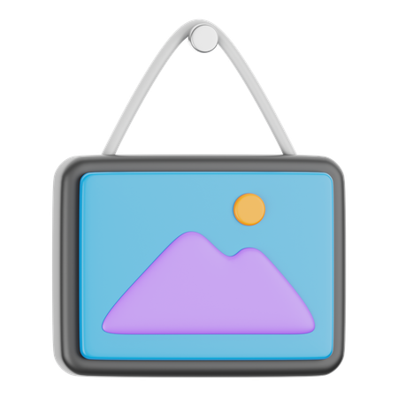 Bilderrahmen  3D Icon