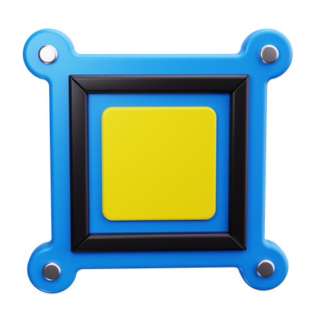 Bilderrahmen  3D Icon