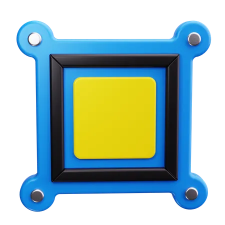 Bilderrahmen  3D Icon