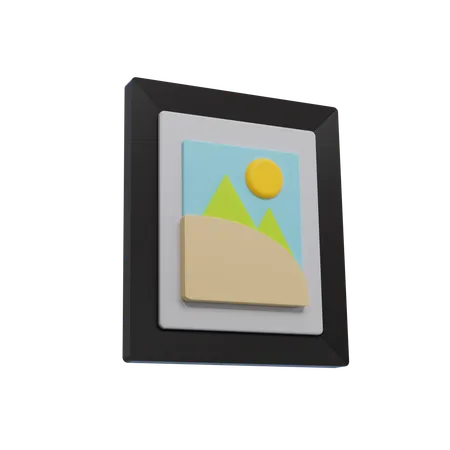 Bilderrahmen  3D Icon