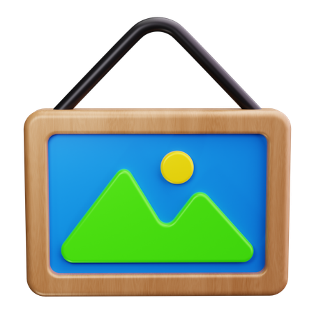 Bilderrahmen  3D Icon