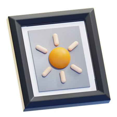 Bilderrahmen  3D Icon
