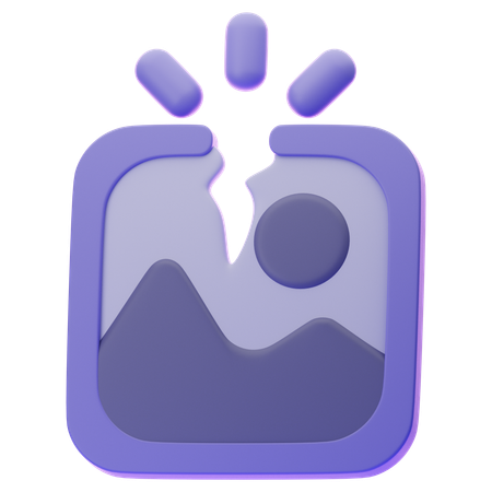 Bildfehler  3D Icon