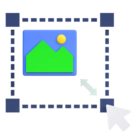 Bildgröße ändern  3D Icon