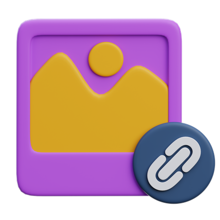 Bildlink  3D Icon