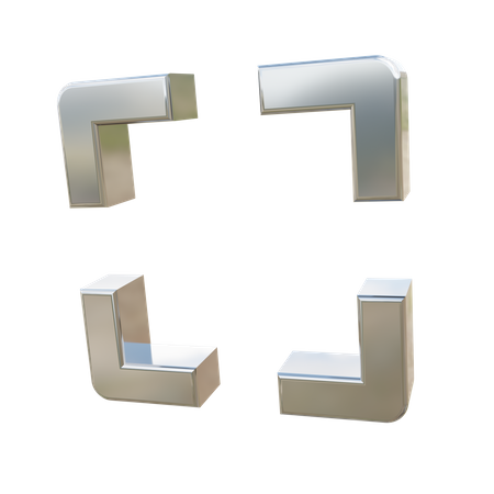 Bildschirm maximieren  3D Icon