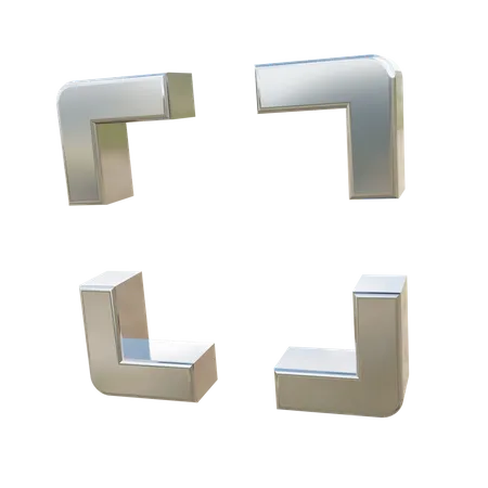 Bildschirm maximieren  3D Icon