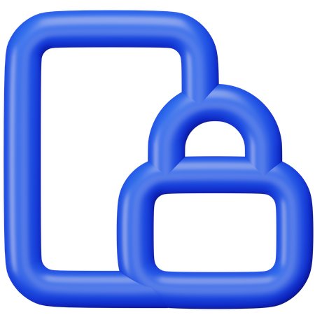 Bildschirmsperre  3D Icon