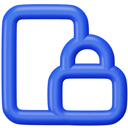 Bildschirmsperre  3D Icon