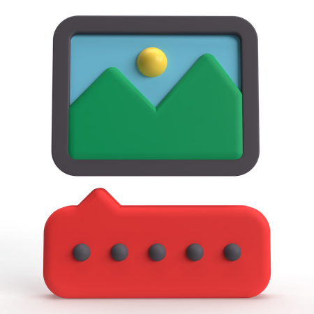 Bildunterschrift  3D Icon