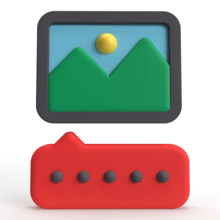 Bildunterschrift  3D Icon