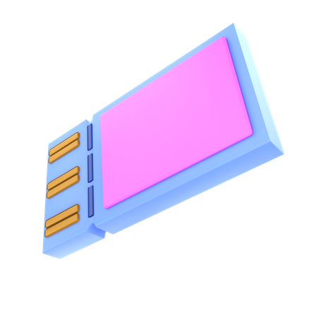 Bilhete  3D Icon