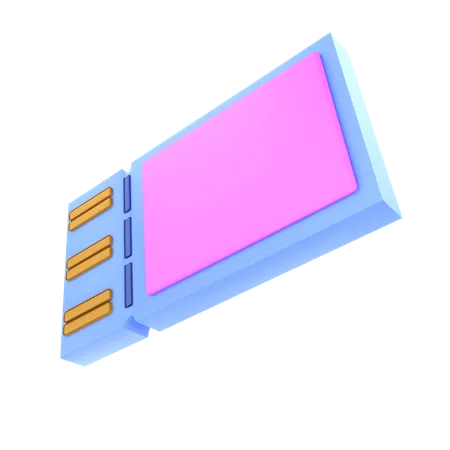 Bilhete  3D Icon