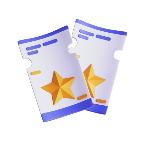Bilhete  3D Icon