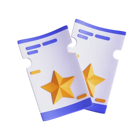 Bilhete  3D Icon