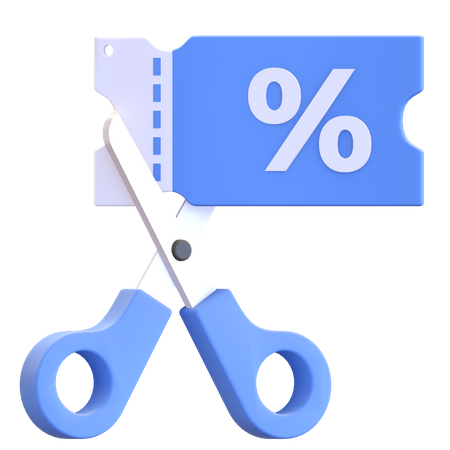 Bilhete com desconto  3D Icon