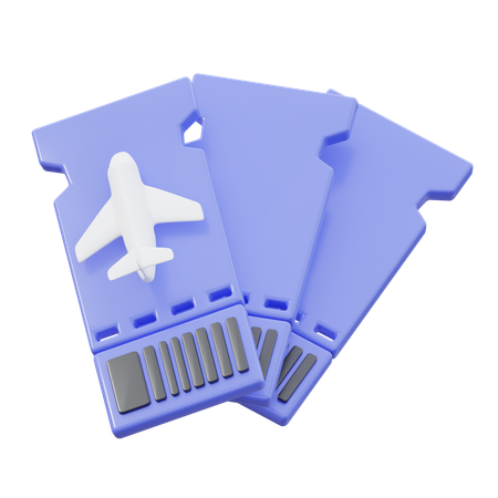 Bilhete de viagem  3D Icon