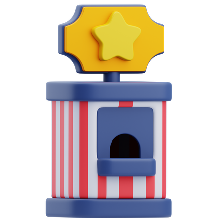 Bilheteria  3D Icon