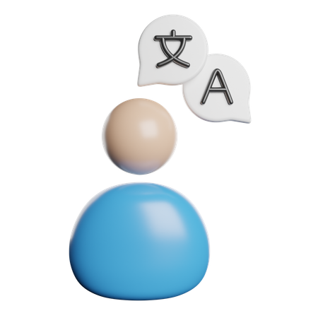 Bilingüe  3D Icon