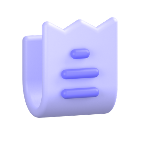 Bill  3D Icon