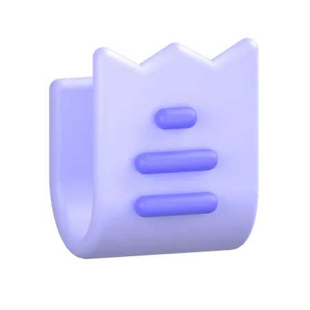 Bill  3D Icon