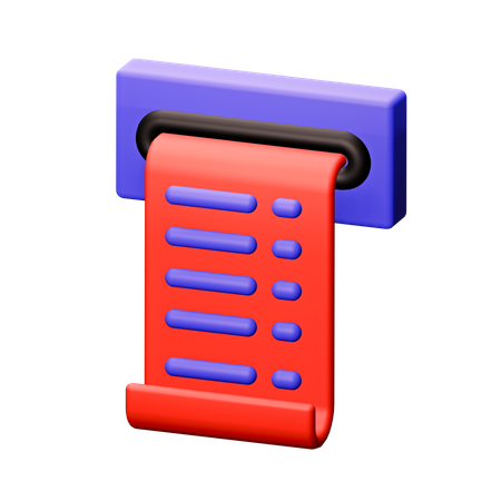 Bill  3D Icon