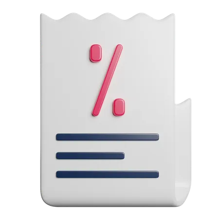 Bill  3D Icon