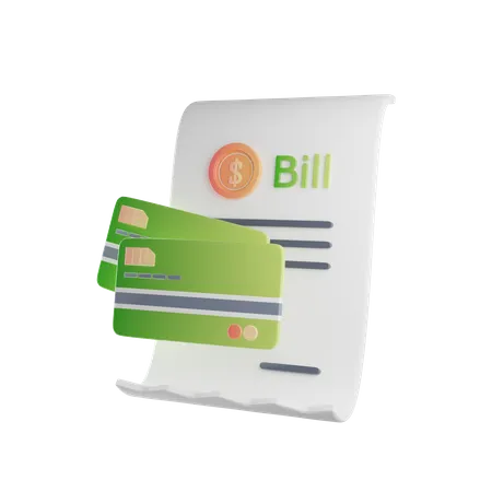 Bill  3D Icon