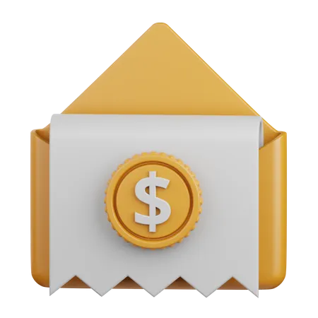 Bill  3D Icon