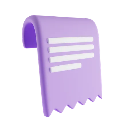 Bill  3D Icon