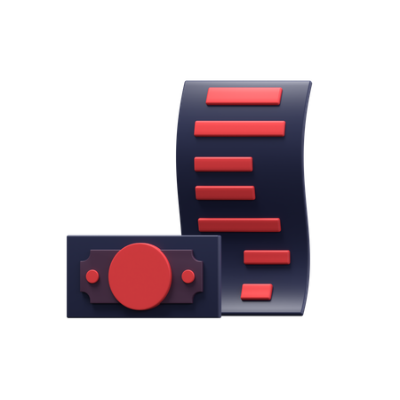 Bill  3D Icon