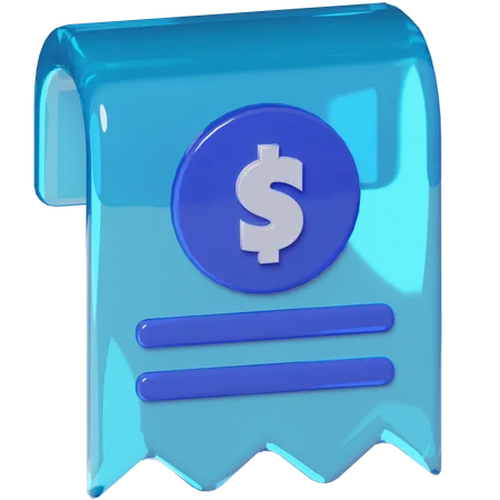 Bill  3D Icon