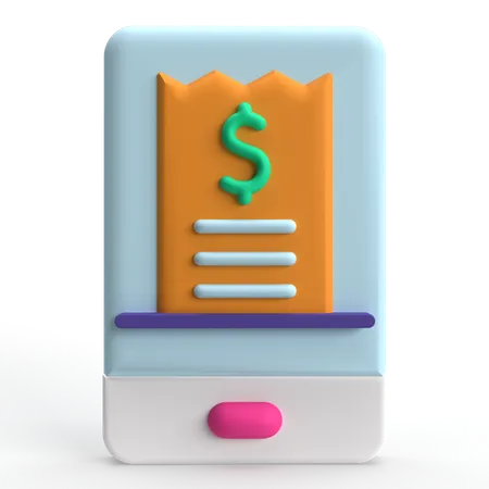 Bill  3D Icon