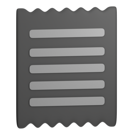 Bill  3D Icon